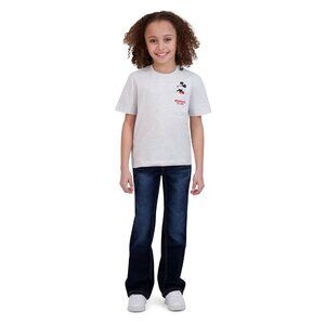 Disney Mickey and Friends Character Kids Disney Pocket Tee - Grey/Embroidered